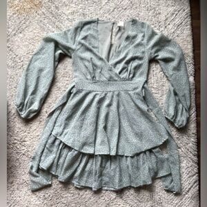 Sage Green Polka Dot Dress